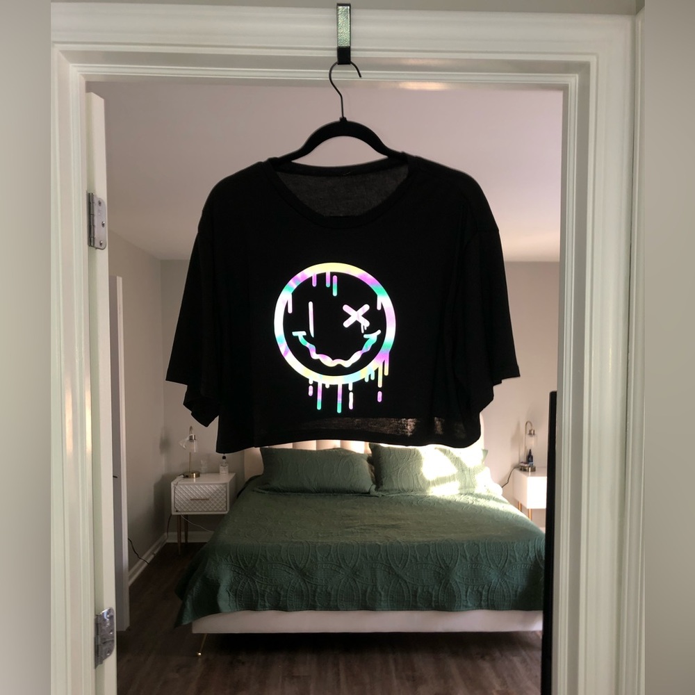 Reflective Crop Top